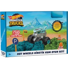 Hot Wheels HHJ36 Hot Wheels Monster Trucks Kinetik Kum Oyun Seti