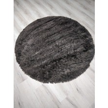 Doğuş Peluş Doğuş Tavşan Tüyü Kahve 140X140CM Yuvarlak Halı