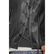 The Biker Jeans Dallas Deri Motosiklet Yeleği