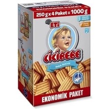 Eti Cicibebe 1000 G Bebek Bisküvisi Ekonomik Paket