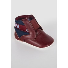 U.S. Polo Assn. Lisanslı Bordo Bebek Panduf
