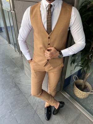 Sardınelli Mono Yaka Slim Fit Takım Elbise