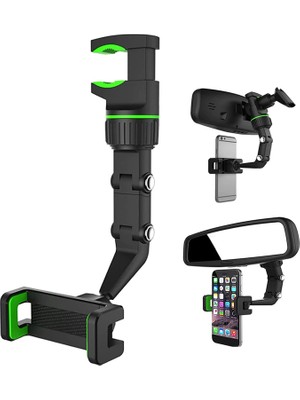 Mega Oto Market Oto Ayna Telefon Tutucu Dikiz Aynası Telefonluk 360 Derece Ayarlı