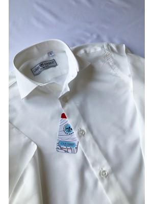 Düz Uzun Kol Okul Çocuk Gömlek