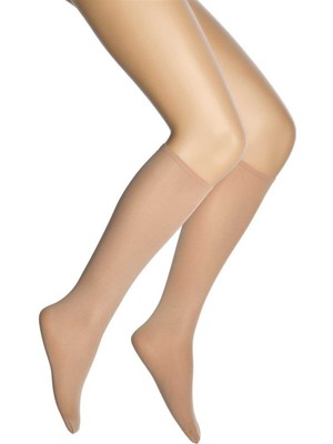 Nefertiya 12 Adet Mikro 40 Dizaltı Kadın Çorap Ten 57