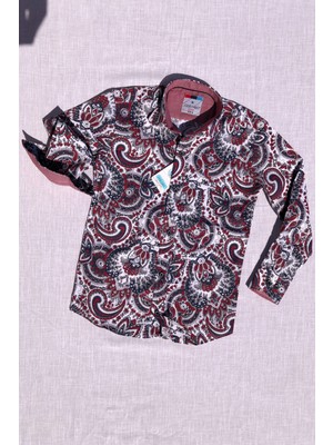 Yeni Sezon Şal Desenli Uzun Kol Çocuk Gömlek