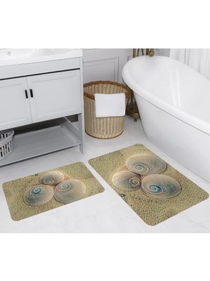 Rovigo Home Dijital Baskılı 2'li Banyo Paspas Takımı RVG5239