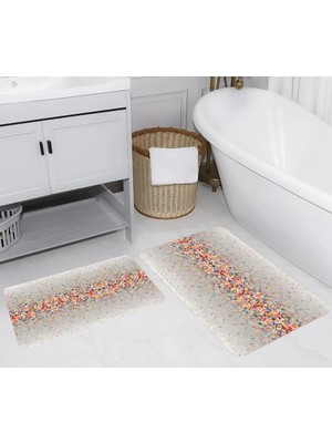Rovigo Home Dijital Baskılı 2'li Banyo Paspas Takımı RVG5240