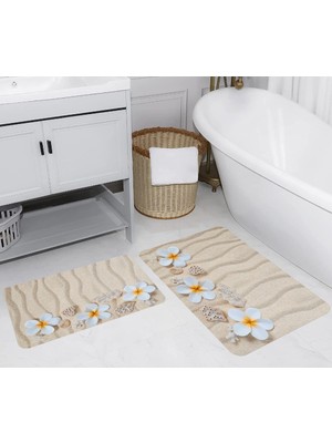 Rovigo Home Dijital Baskılı 2'li Banyo Paspas Takımı RVG5254