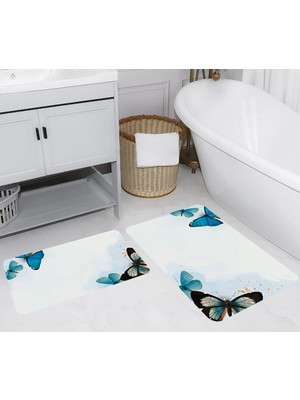 Rovigo Home Dijital Baskılı 2'li Banyo Paspas Takımı RVG5262