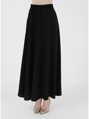 Refka Gipe Detaylı Bluz&etek Ikili Takım - Siyah - Refka Woman