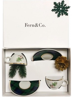 Fern&Co. Wintertale Collection 2’li Kahve Fincan Seti / Hediye Kutulu