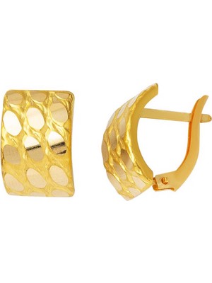 Bilezikci Galaksi 14 Ayar Sarı Altın Küpe