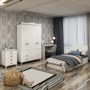 Garaj Home Elit Genç Odası Takımı Gri-
