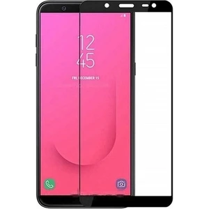 Kny Samsung Galaxy A6 Plus 2018 Için Kenarı Kırılmaya Dayanıklı 5d Cam Ekran Koruyucu Siyah