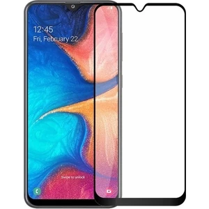 Kny Samsung Galaxy A20 Için Kenarı Kırılmaya Dayanıklı 5d Cam Ekran Koruyucu Siyah