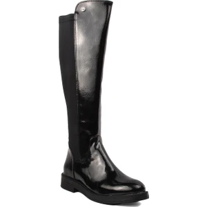 Pierre Cardin PC-52066 Siyah Kırışık Içi Polarlı Kadın Çizme
