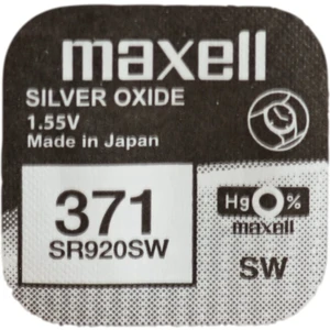Berlin Shop 371 SR920SW Sb-Saat Pili/düğme Pil (1,55 v, Gümüş Oksit,% 0 cıva), 1 adet
