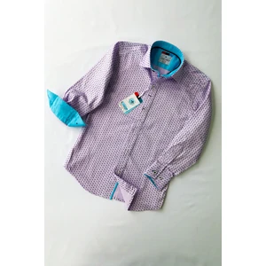 Minik Desenli Uzun Kollu Gömlek