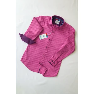 Minik Desenli Uzun Kollu Gömlek