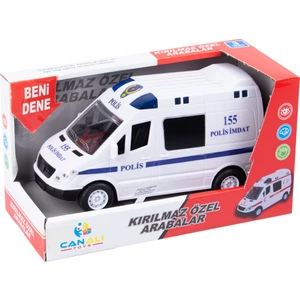 Canali Kırılmaz Polis Arabası Pilli Işıklı Sesli CNL-9999-1 3247