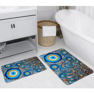 Rovigo Home Dijital Baskılı 2'li Banyo Paspas Takımı RVG5231