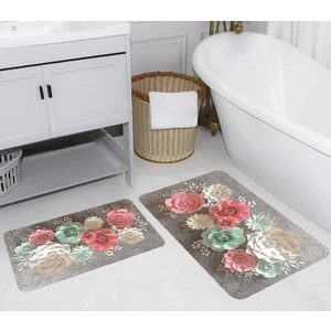 Rovigo Home Dijital Baskılı 2'li Banyo Paspas Takımı RVG5233