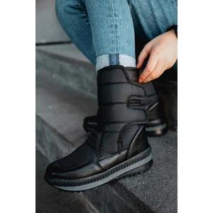 Ayakkabı Alves Unisex Kadın  Kar Botu Içi Kürklü Cırt Cırtlı Kaymaz Taban Ayakkabı