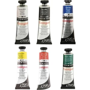Daler Rowney Georgian Yağlı Boya 38ML 6'lı Set Ana Renkler