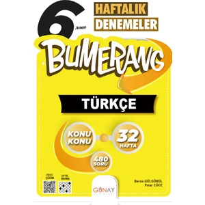Günay Yayınları 6. Sınıf Türkçe Bumerang Deneme