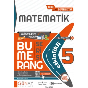 Günay Yayınları 5. Sınıf Matematik Bumerang Etkinlikli Defter