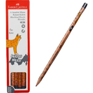 Anadolu Mirası Saz Kedisi 2b Kurşun Kalem 6 Lı