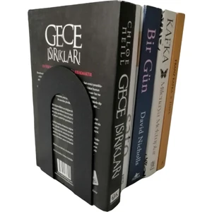 Dekoratif Klasik Metal Kitap Tutucu. (Kitap Ayracı Hediyeli).
