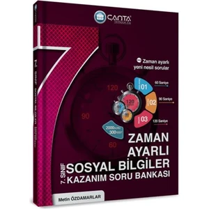 Çanta Yayınları 7. Sınıf Sosyal Bilgiler Zaman Ayarlı Kazanım Soru Bankası