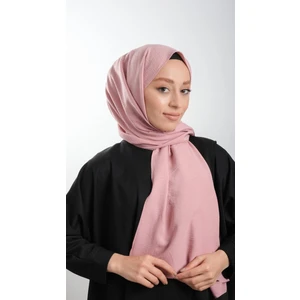 Hürrem Bone Pudra Düz Klasik Şal Pamuk Caz Sade 202105_06