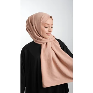 Hürrem Bone Kahverengi Düz Klasik Şal Pamuk Caz Sade 202105_14