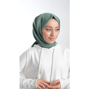 Hürrem Bone Petrol Yeşili Düz Klasik Şal Pamuk Caz Sade 202105_19