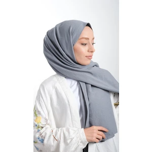 Hürrem Bone Füme Düz Klasik Şal Pamuk Caz Sade 202105_25