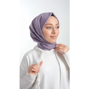 Hürrem Bone Lila Düz Klasik Şal Pamuk Caz Sade 202105_28