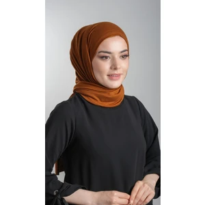 Hürrem Bone Taba Pratik Hazır Geçmeli Şal Viskon Kumaş Penye Şal 2108_33