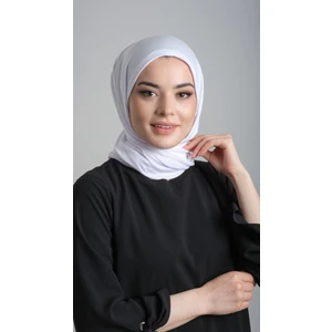 Hürrem Bone Beyaz Pratik Hazır Geçmeli Şal Viskon Kumaş Penye Şal 2108_42