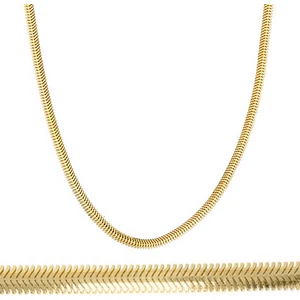 Balıksırtı 14 Ayar Altın Zincir - 40 cm