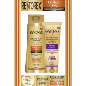 Besleyici Bakım Şampuanı 500 Ml+Collagen&Biotin Saç Bakım Kremi 250 Ml