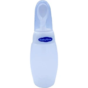 Babytime 086 Pp (Plastik) Kaşıklı Biberon 225 ml Beyaz