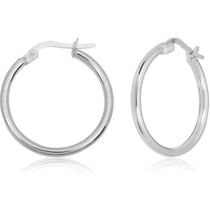 925 Gümüş Gümüş Halka Kadın Küpe