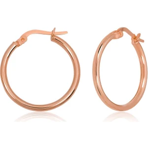 925 Gümüş Gümüş Halka Kadın Küpe