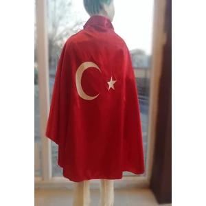 Sünnet Atölyesi Ayyıldız Baskılı Bayrak Pelerin