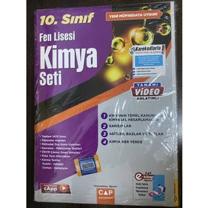 Çap Yayınları 10. Sınıf Fen Lisesi Kimya Seti 2023