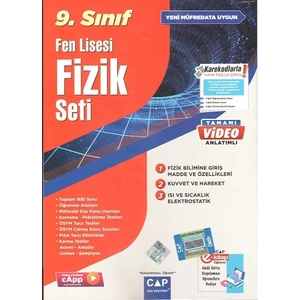 Çap Yayınları 9. Sınıf Fen Lisesi Fizik Seti 2023