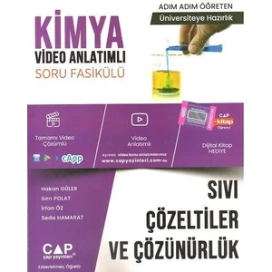 Çap Yayınları Kimya Sıvı Çözeltiler ve Çözünürlük Konu Anlatımlı Soru Fasikülü 2023